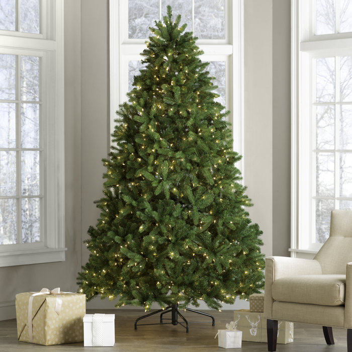 Three Posts™ Newberry Spruce Green Artificial Christmas Tree with Clear